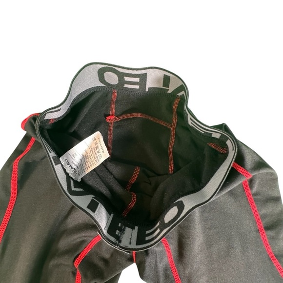 TelaLeo EPRO Compression Pants boys Medium Black Red Stitching Base Layer - Picture 4 of 7